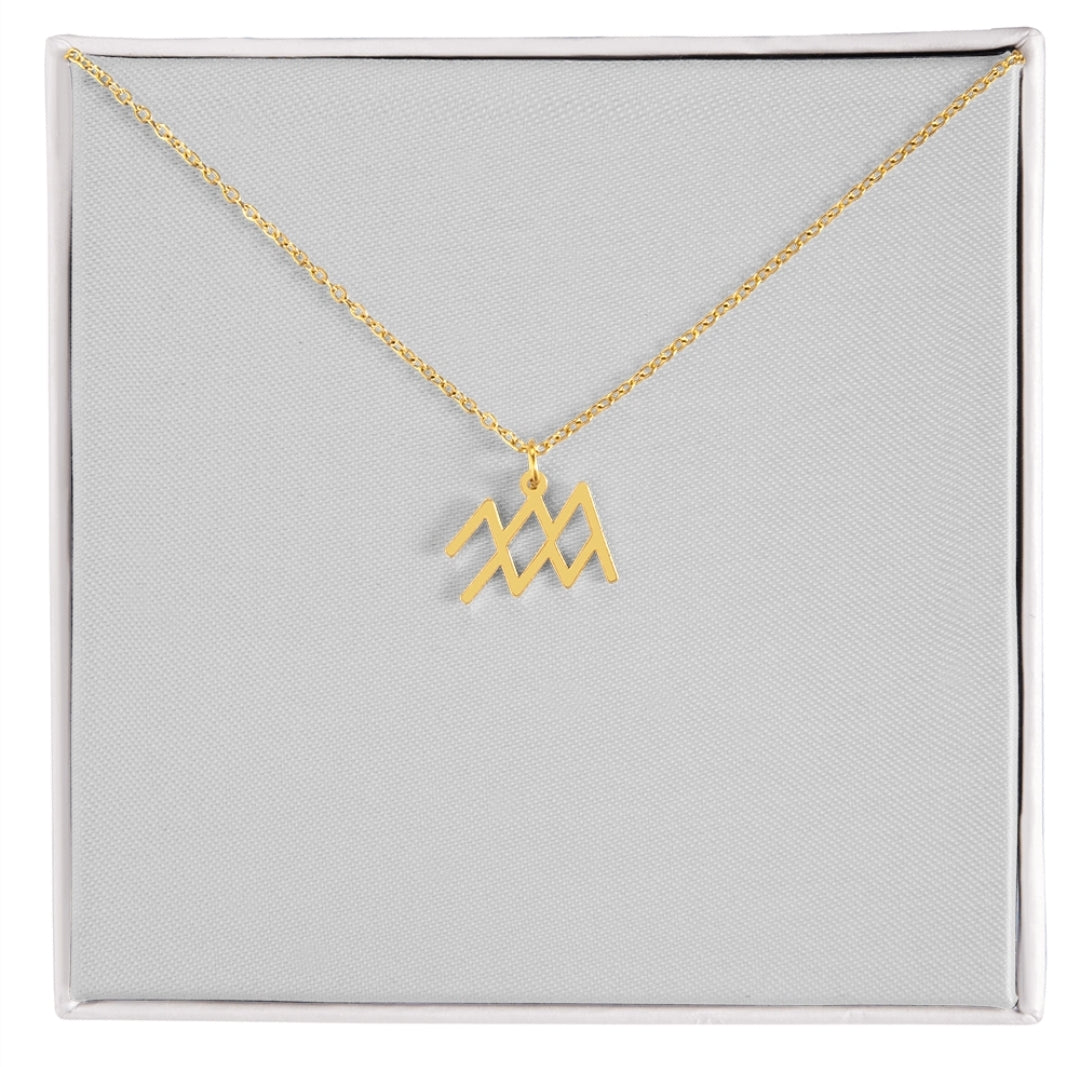 Zodiac Horoscope Symbol Necklace - Luxury Box | For Mothers and Daughters | Personalize