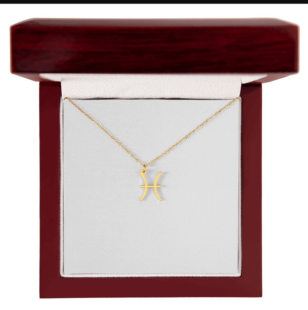 Zodiac Horoscope Symbol Necklace - Luxury Box | For Mothers and Daughters | Personalize