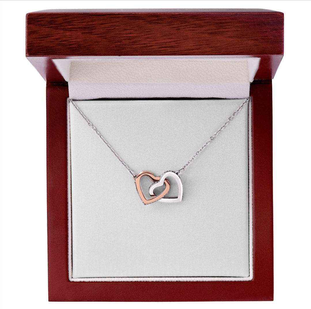 Interlocking Hearts Necklace | Customizable For Mom