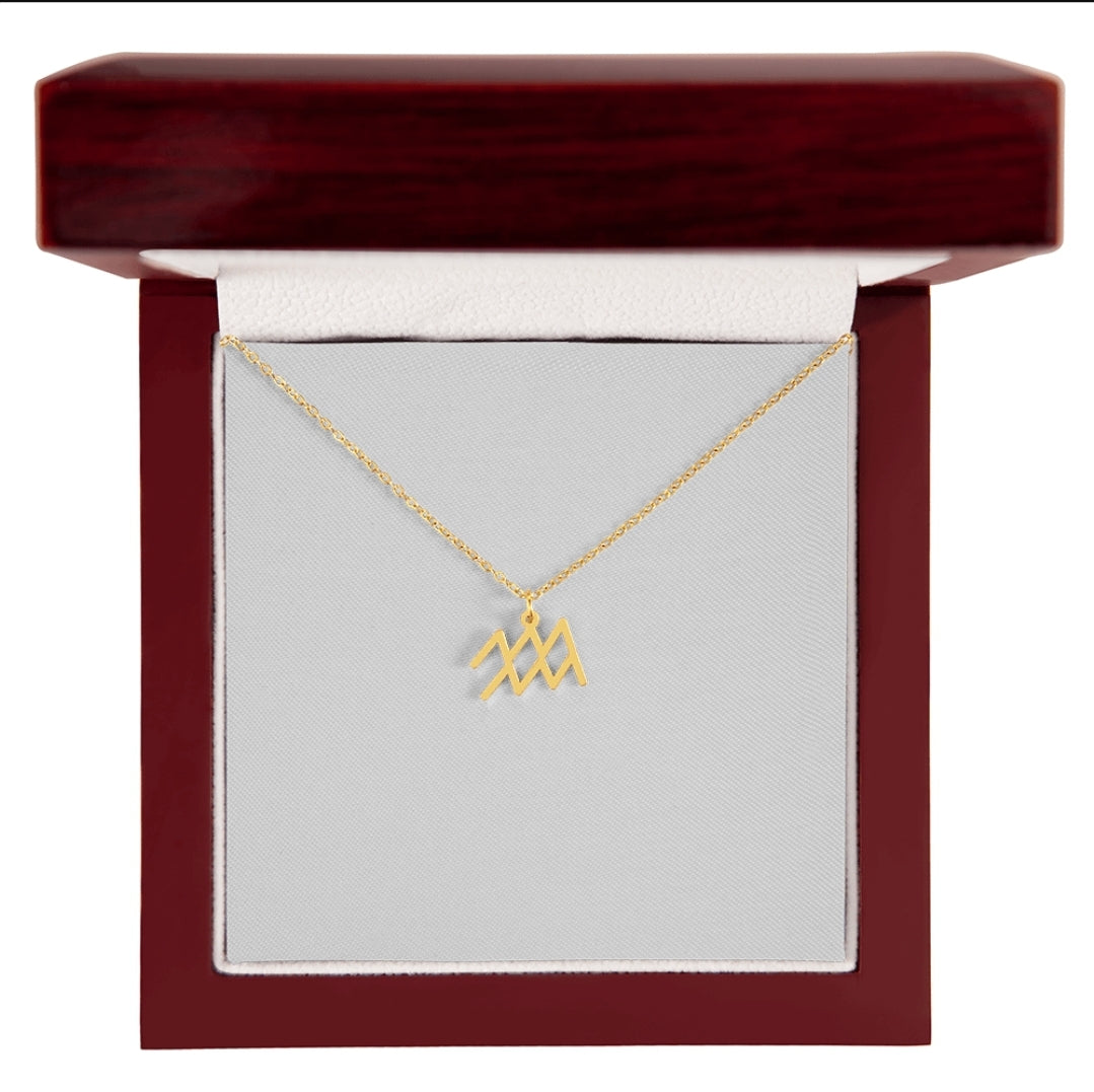 Zodiac Horoscope Symbol Necklace - Luxury Box | For Mothers and Daughters | Personalize