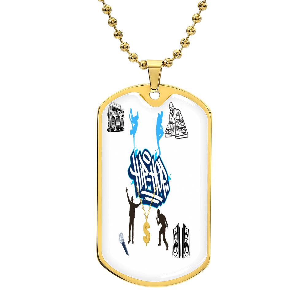 "Celebrate Hip Hop History: 50 Years Commemorative Dog Tag" | "Hip Hop Heritage: Limited Edition 50th Anniversary Dog Tag"  | Hip Hop  Through the Ages!