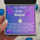 "Raydiant Hearts' Eternal Hope Necklace: Heartfelt Message Card for Your Beloved Wife"