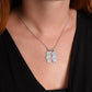 "Personalized Engraved Kids Charmed Necklace: Custom Child-Shaped Pendants with Names"