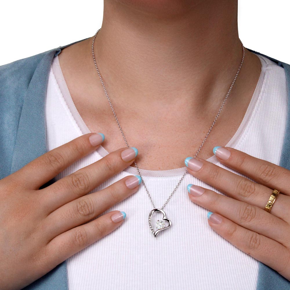 "Eternal Affection: Forever Love Necklace - Heart-Shaped Pendant" | "Symbol of Endless Love"